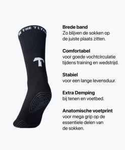 T1TAN Sokken^Grip Socks - zwart