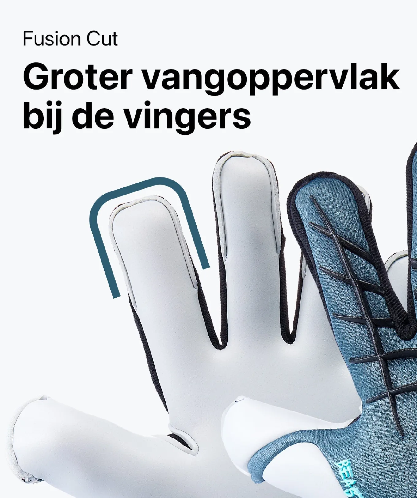 T1TAN Met Fingersave | Keepershandschoenen Voor Kinderen^Petrol Beast Junior Pro 3.0 (FP)