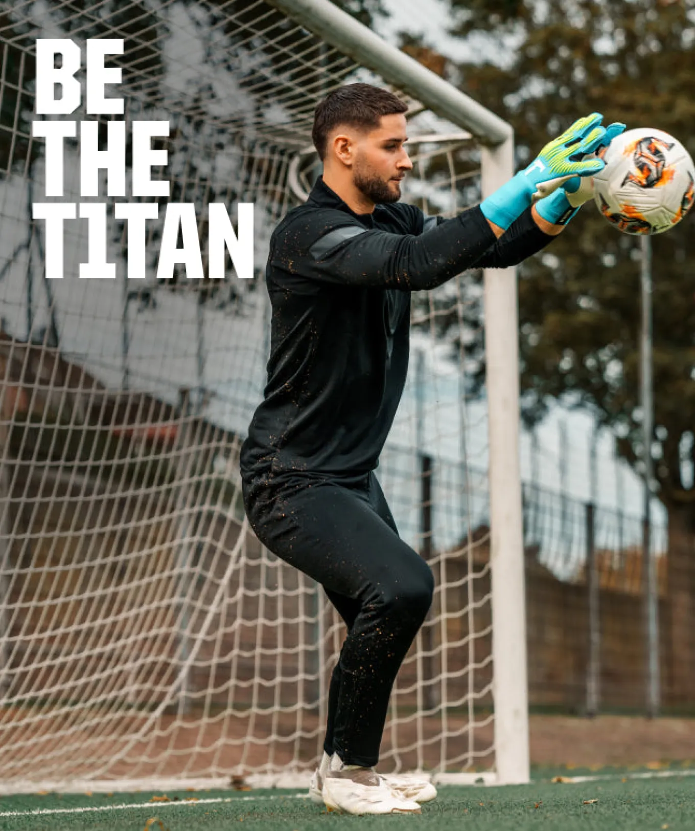 T1TAN Met Fingersave | Keepershandschoenen Voor Kinderen^Rebel 2.0 Sky Blue Junior Pro (FP)