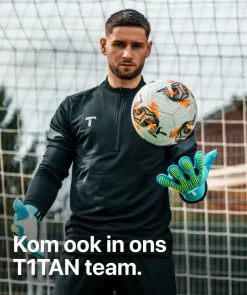 T1TAN Met Fingersave | Keepershandschoenen Voor Kinderen^Rebel 2.0 Sky Blue Junior Pro (FP)