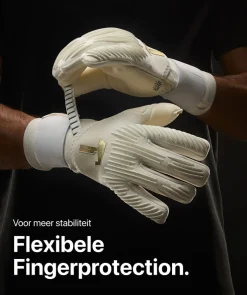 T1TAN Met Fingersave | Keepershandschoenen Voor Kinderen^Rebel 2.0 White-Out Junior Pro (FP)