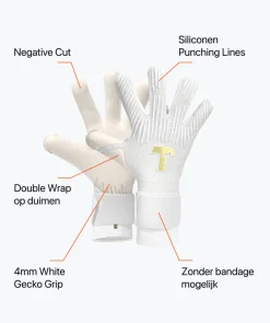 T1TAN Keepershandschoenen Voor Kinderen | Rebel Collectie^Rebel 2.0 White-Out Junior Pro