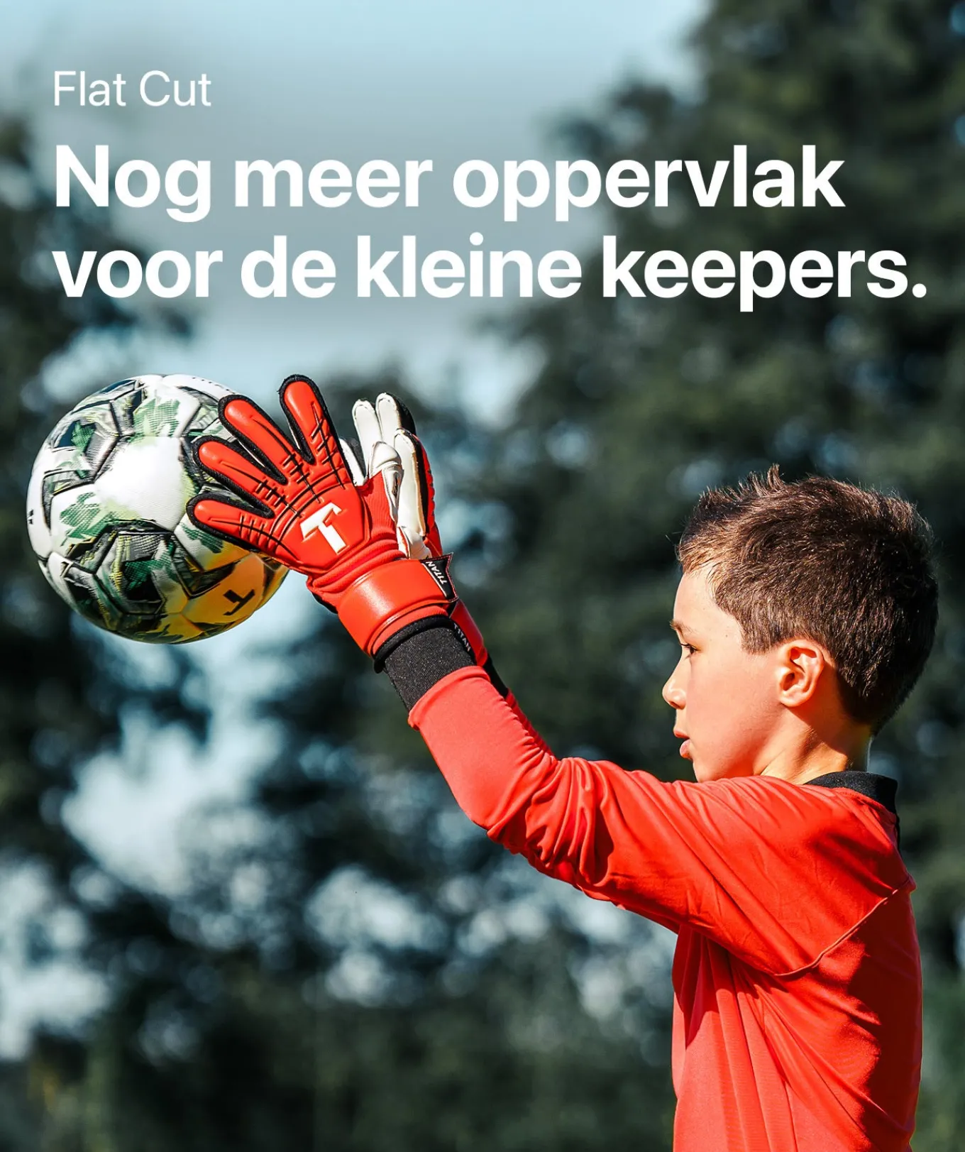 T1TAN Beast Collectie | Keepershandschoenen Voor Kinderen^Red Beast Junior 3.0